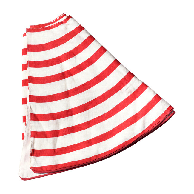 Striped Tree Skirt, Red