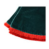 Velvet Tree Skirt With Trim, Pine - Tree Skirts - 3