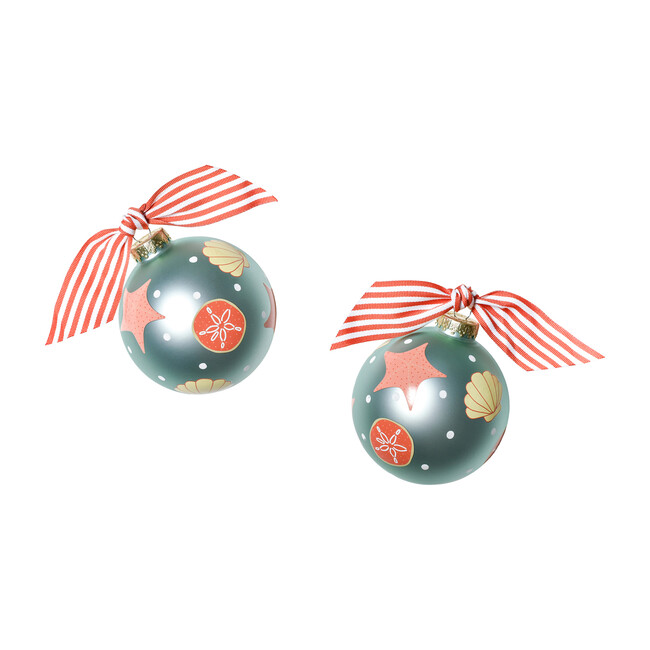 Shells Glass Ornament