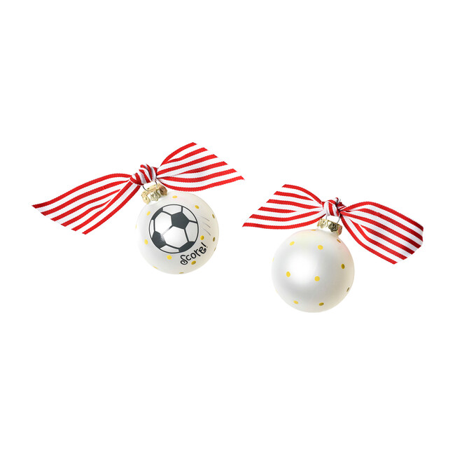 Soccer Glass Ornament