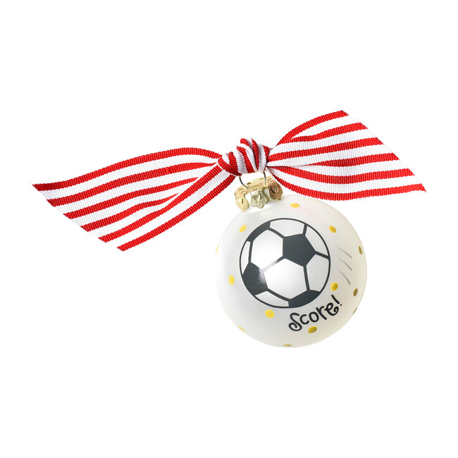 Soccer Glass Ornament