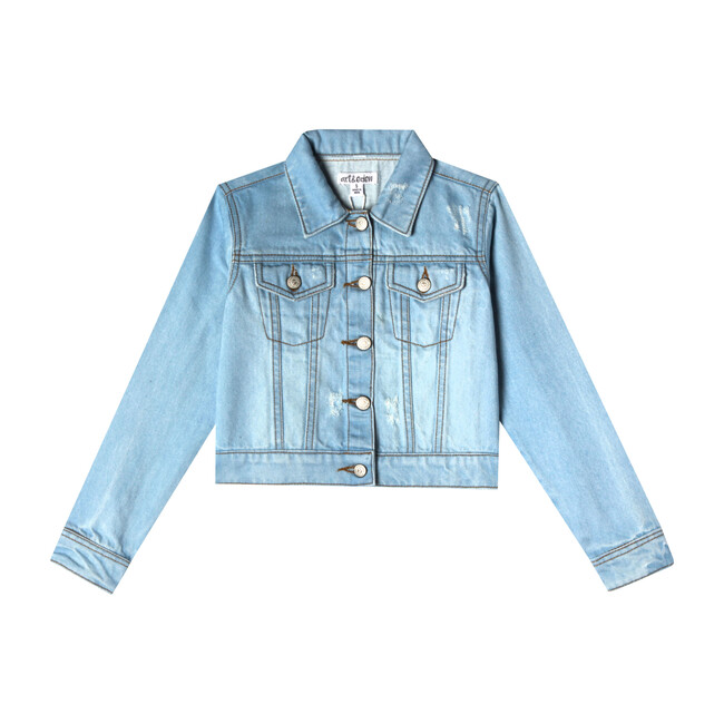 Mini Nalia Jacket, Blue Wash - Jackets - 1