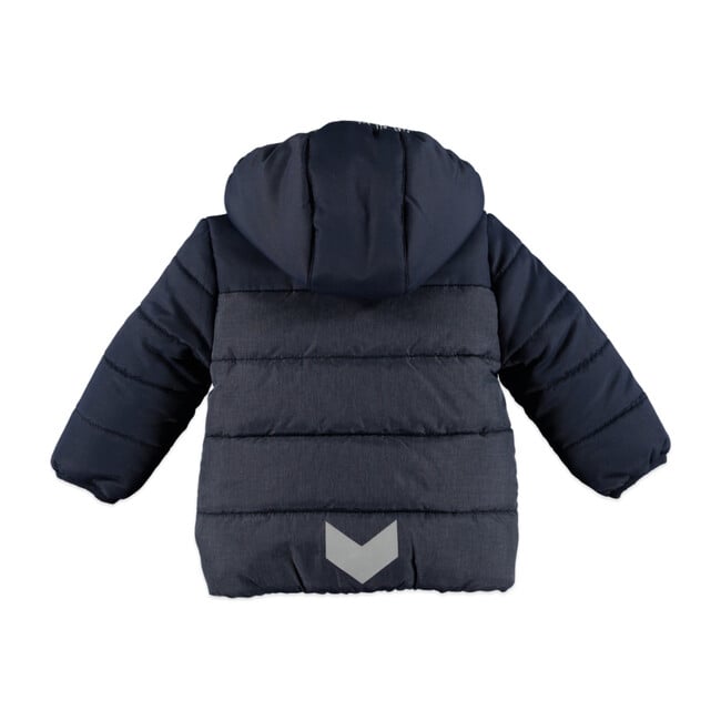 Boys Hooded Parka, Dark Blue
