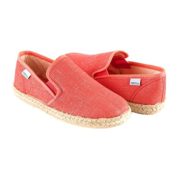 Slip-On Espadrille, Glitter Coral - Slip Ons - 1