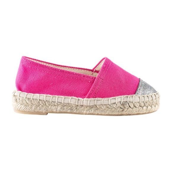 Color Block Espadrille, Fuchsia Glitter