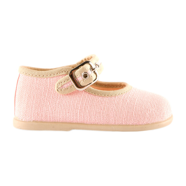 Linen Mary Jane, Pink - Mary Janes - 1