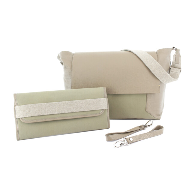 Flap Diaper Bag, Oat