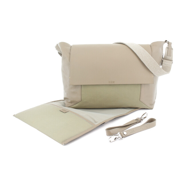 Flap Diaper Bag, Oat