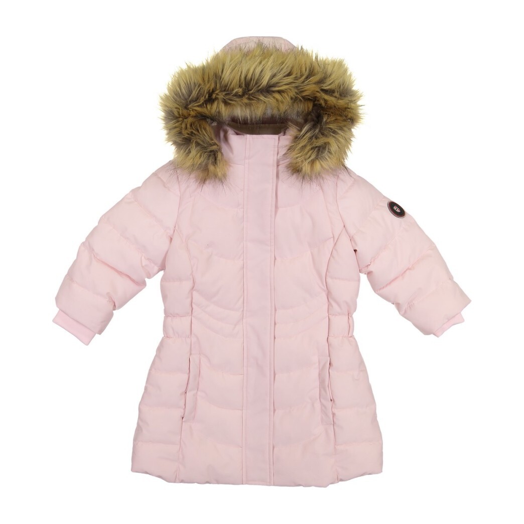 Girls Water Resistant Parka, Pink - Kids Girl Clothing Outerwear ...