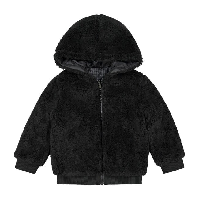 Reversible Jacket, Black Houndstooth