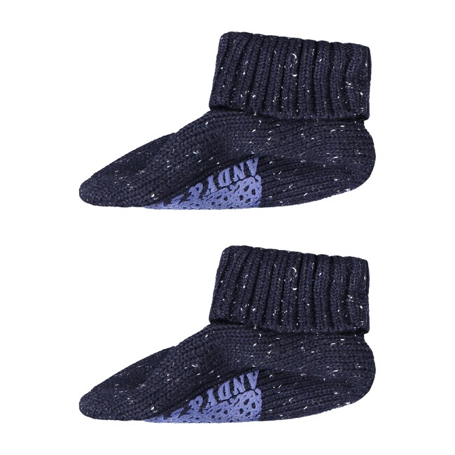 Shawl Collar Onesie & Booties, Navy