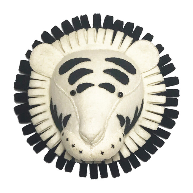 Semi Safari Tiger, Black & White - Animal Heads - 1
