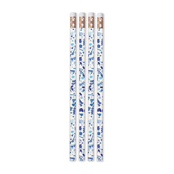 Set of 8 Hydrangea Garden Pencils