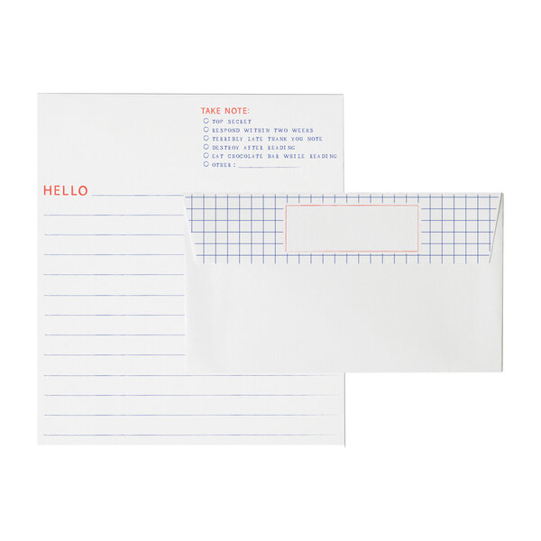 Graph Paper Letterhead Set