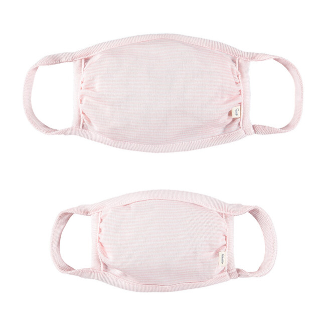 Adult & Child Mask Set, Peace Pink Stripe