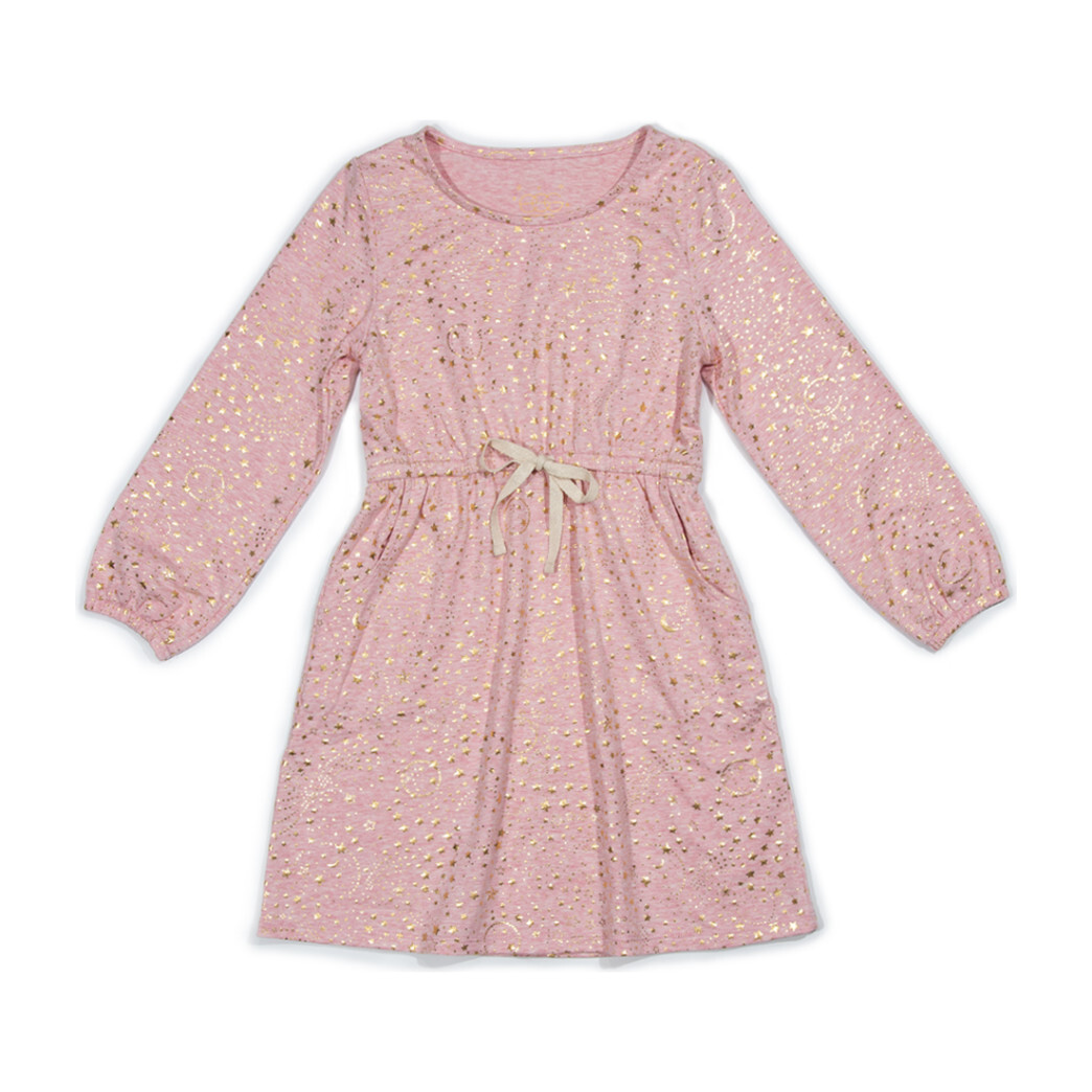 Maeve Dress, Metallic Constelation