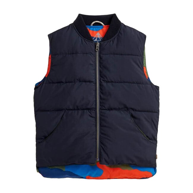 Hadio Reversible Camo Vest, Navy