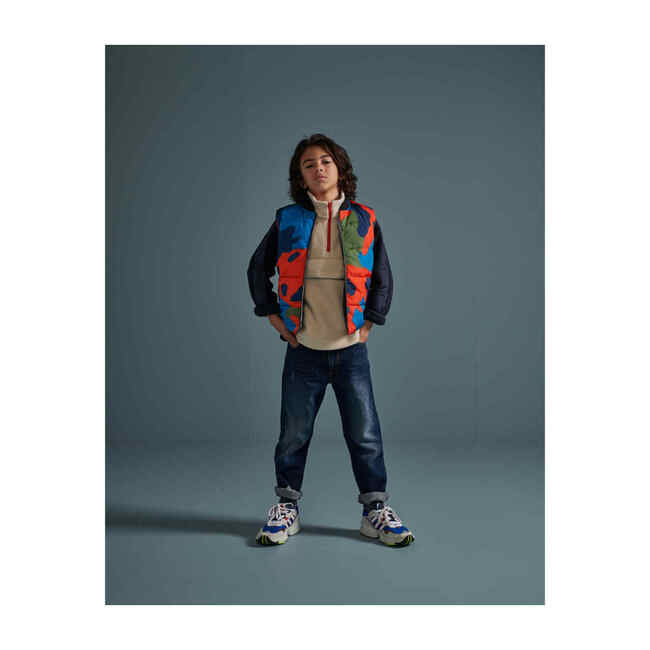 Hadio Reversible Camo Vest, Navy