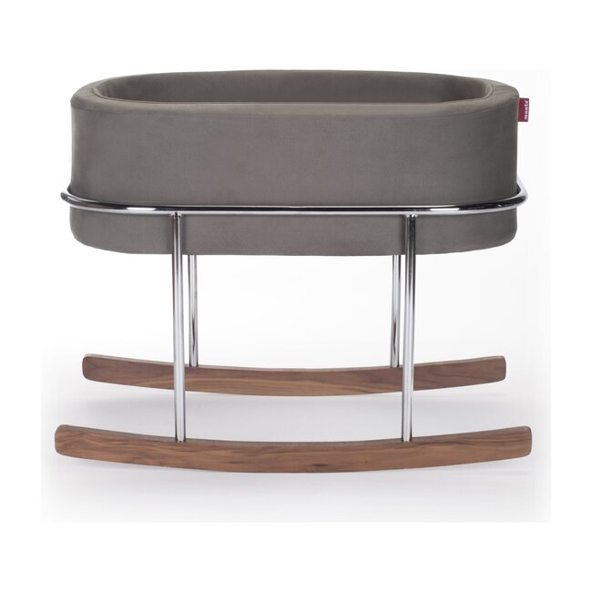 Rockwell Bassinet, Chrome-Walnut Frame - Bassinets - 1