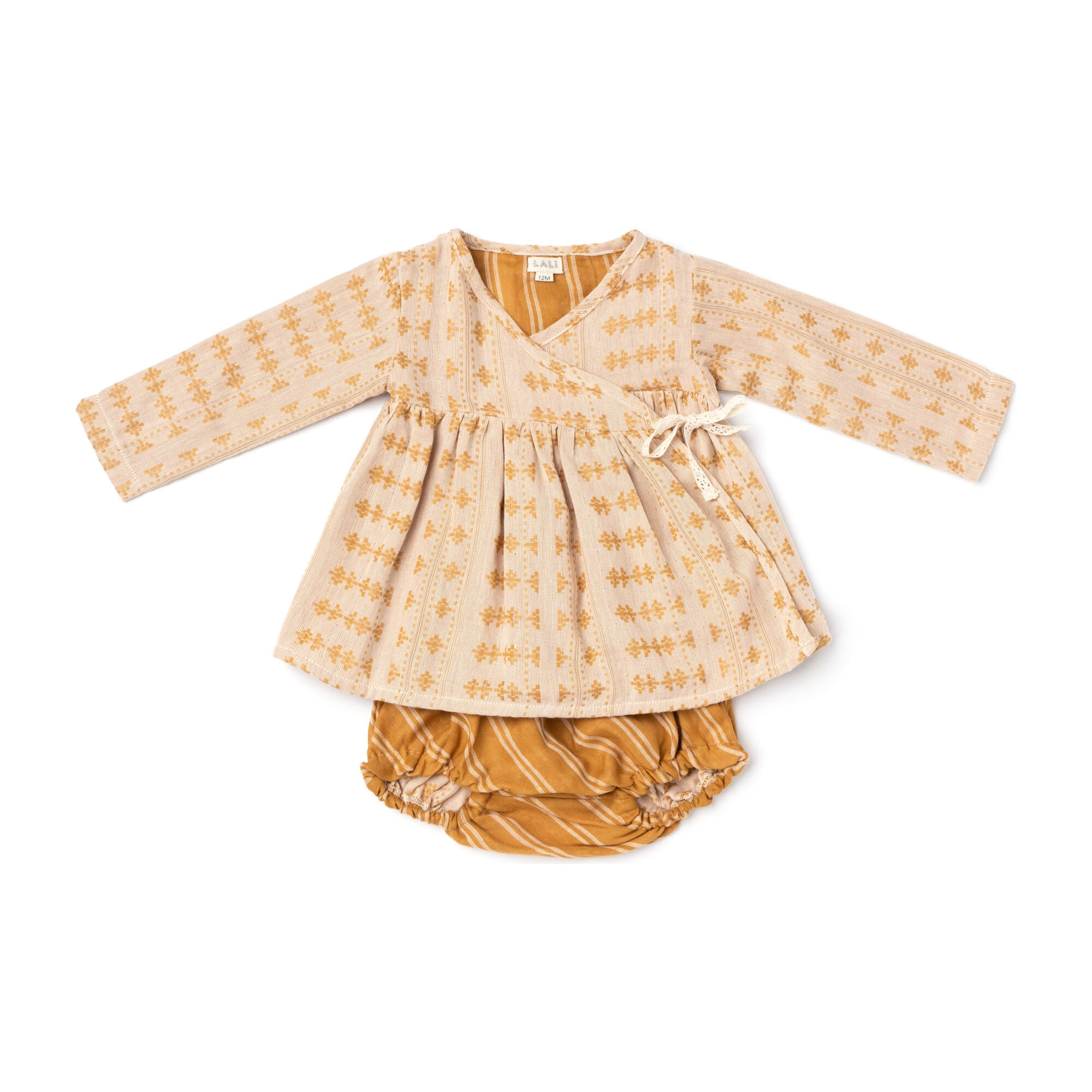 Wrap Set, Mustard Jacquard
