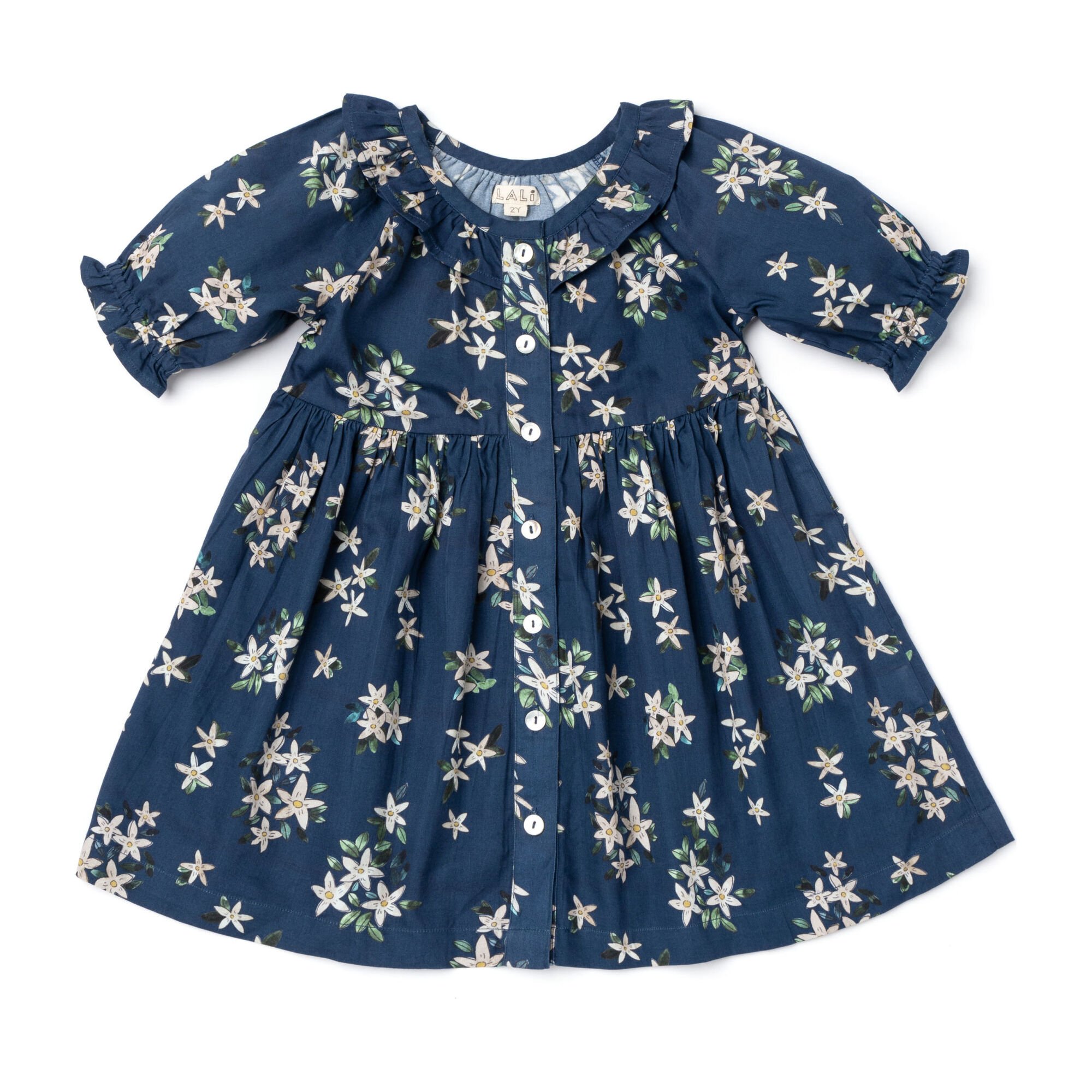 Ivy Dress, Navy Jasmine