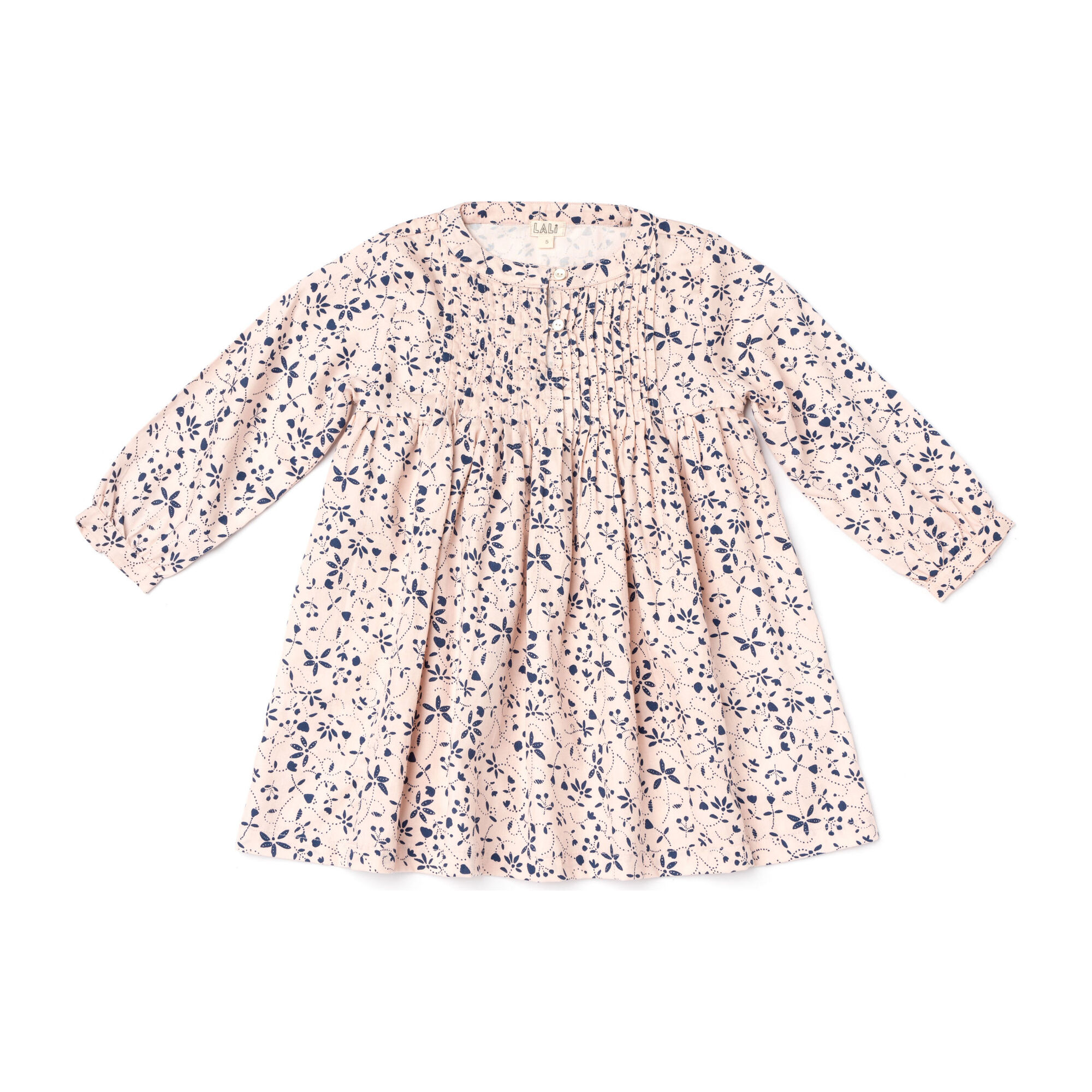Charlotte Dress, Pink Vines