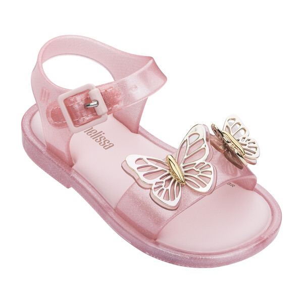 Baby Mar Butterfly Sandal, Baby Pink 