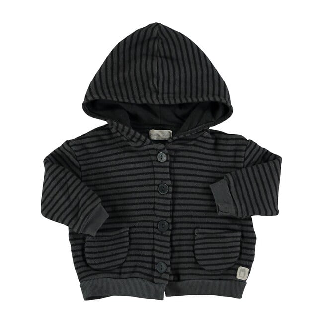 Terry Striped Jacket, Antracite