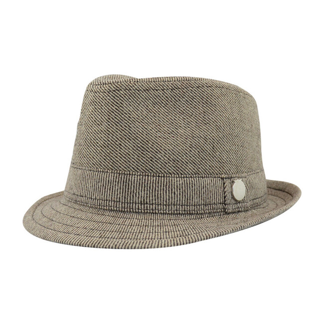 Carson Tweed Fedora, Tan