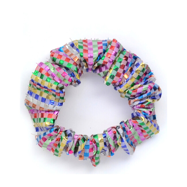 Metallic Scrunchie, Rainbow - Hair Accessories - 1