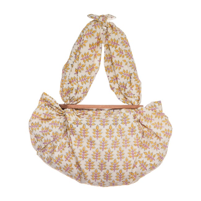Girls Tokyo Knotted Floral-Print Cotton-Voile Tote, Pink