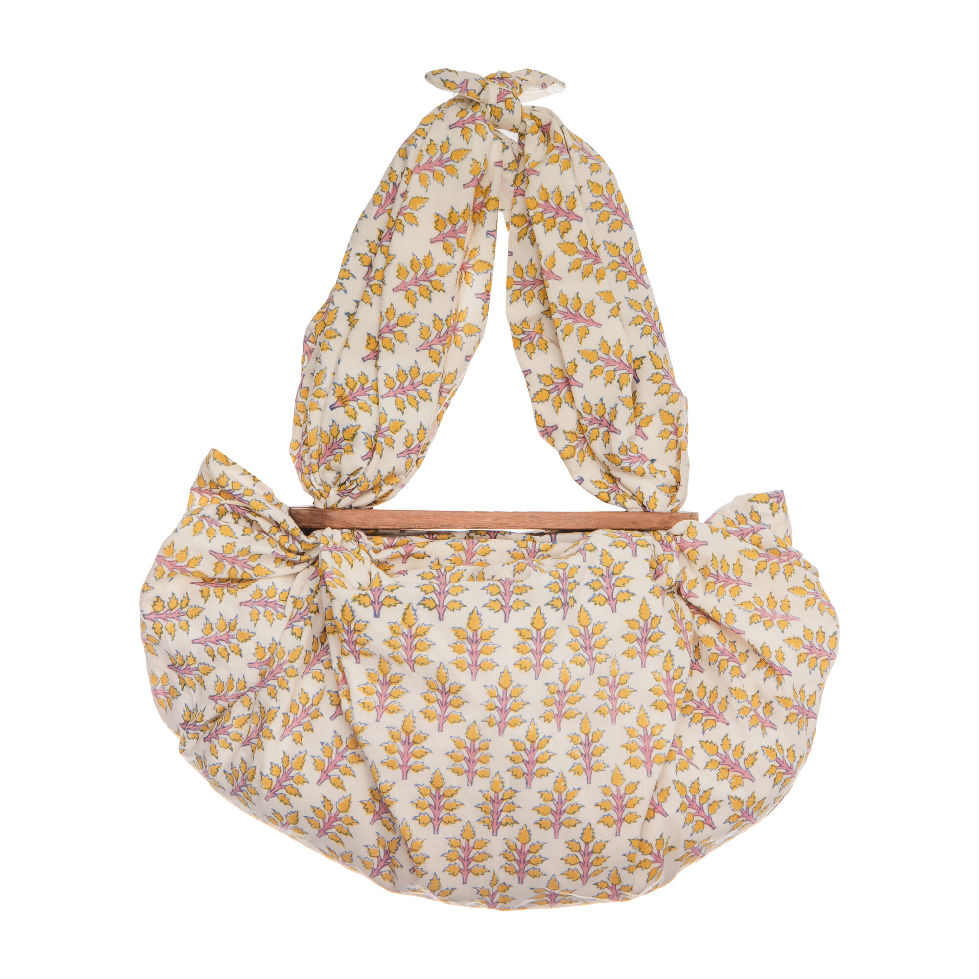 Girls Tokyo Knotted Floral-Print Cotton-Voile Tote, Pink