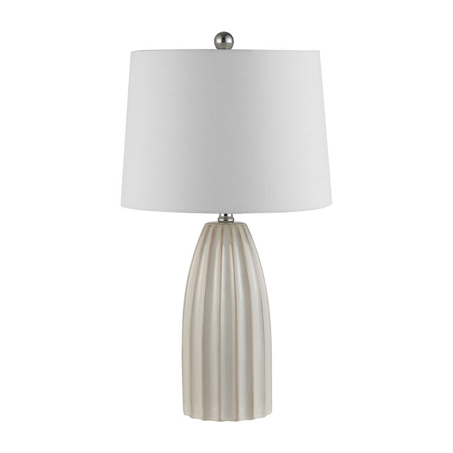 Kayden Ceramic Table Lamp, Cream