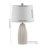 Kayden Ceramic Table Lamp, Cream - Lighting - 5