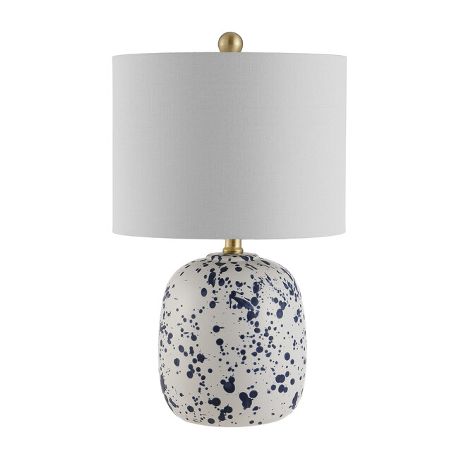 Wallace Ceramic Table Lamp, Blue/White