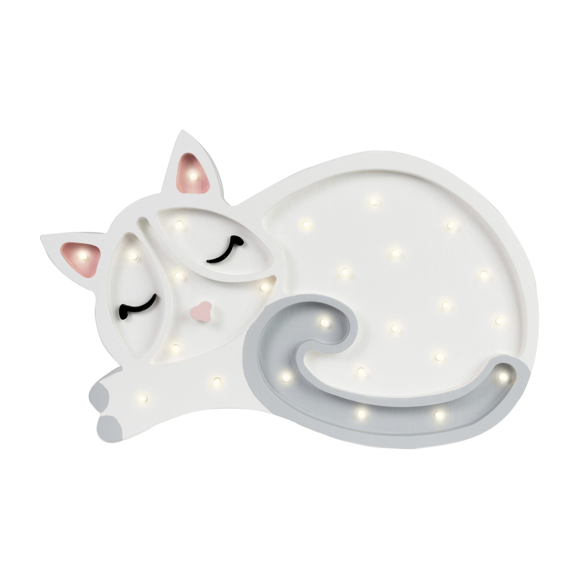 Kitten Lamp, White