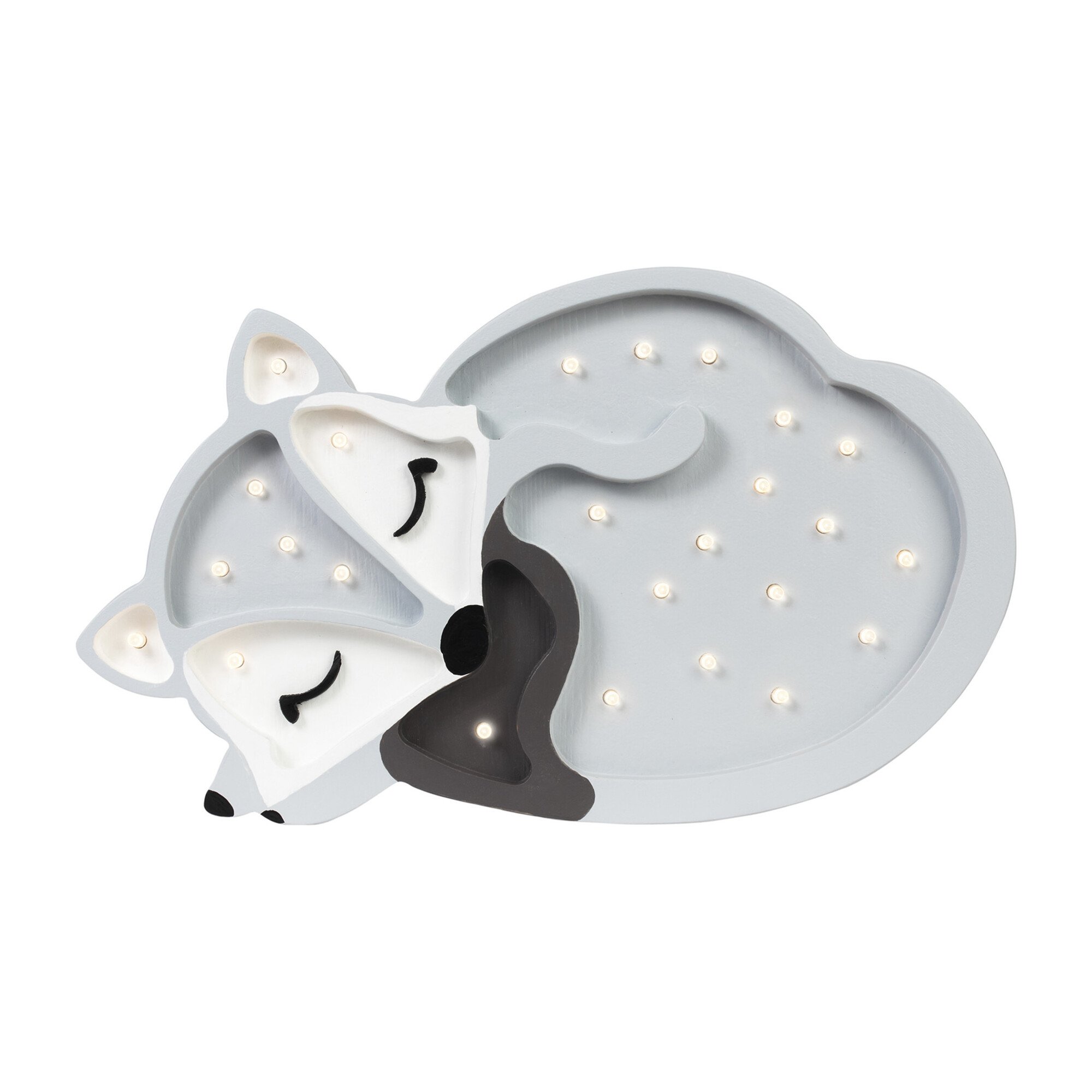 Baby Fox Lamp, Grey