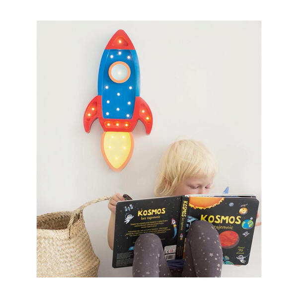 Space Rocket Lamp, Navy