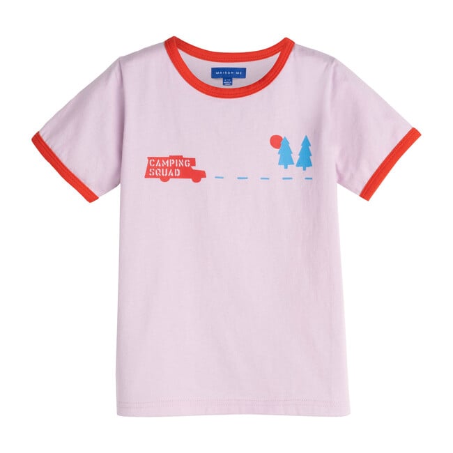 Camping Squad Tee, Lilac - Tees - 1
