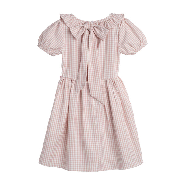 Blake Dress, Dusty Rose Gingham - Kids Girl Clothing Dresses - Maisonette