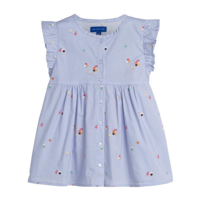 Lucy Ruffle Top, Ice Cream