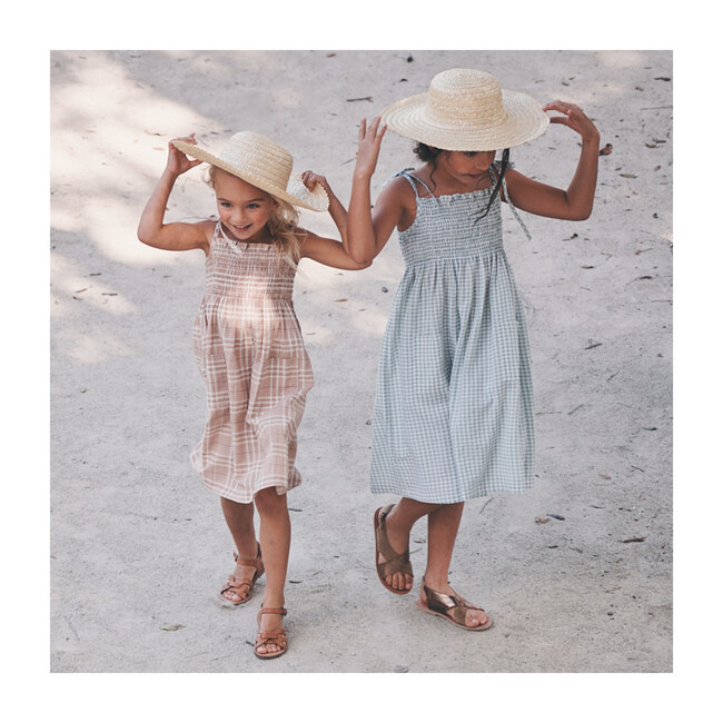 Rosie Smocked Dress, Dusty Rose Plaid