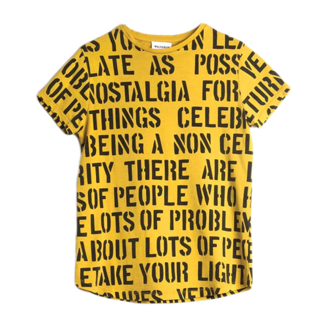 Sebastio Tee, Yellow Alphabet Soup - Tees - 1