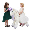 Unicorn with Purple Horn - Ride-On - 4