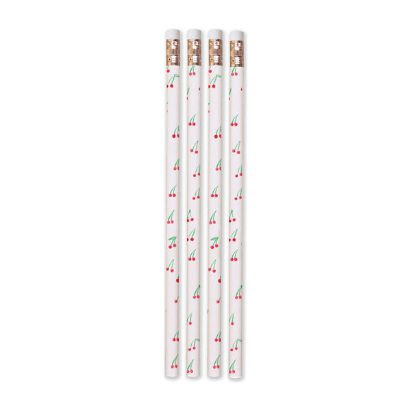 Set of 8 Cherries on Top Pencils