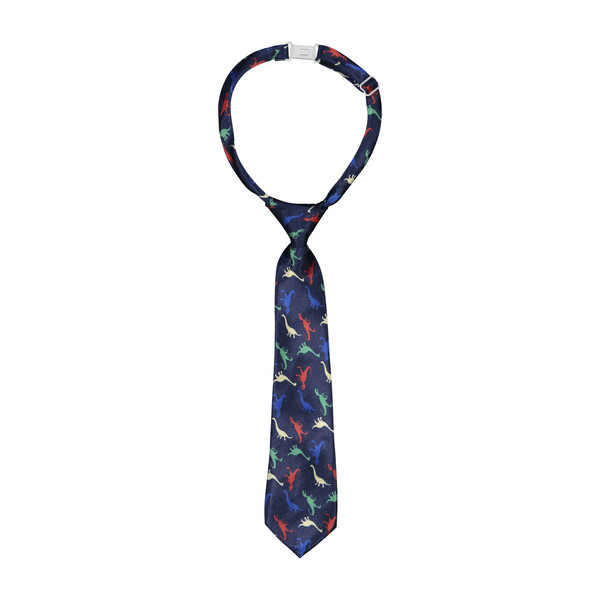 Dino Print Tie, Navy