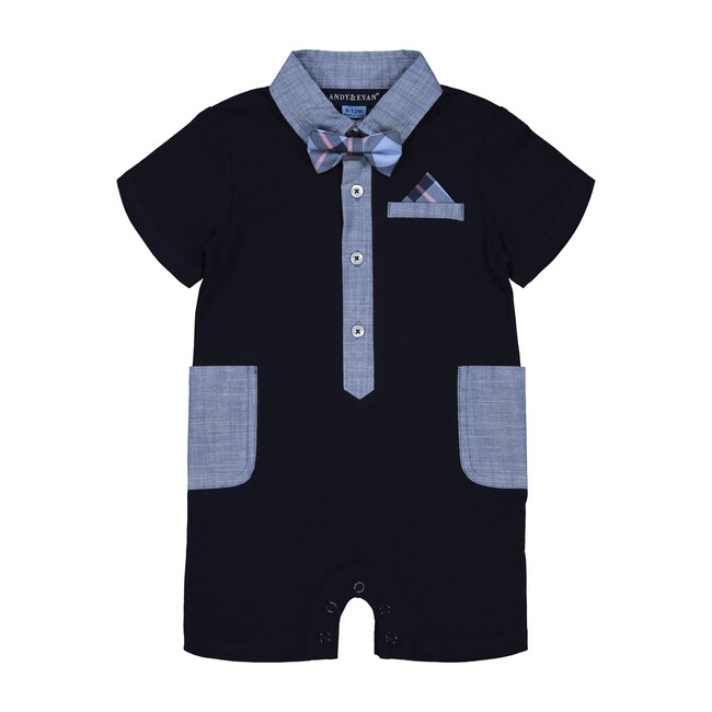 baby boy navy romper