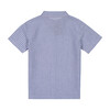 Knit Button Down with Popsicle Patch, Blue Stripe - Shirts - 2
