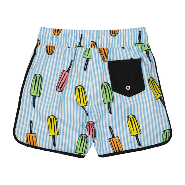 Popsicle Swim Trunk, Blue Stripe