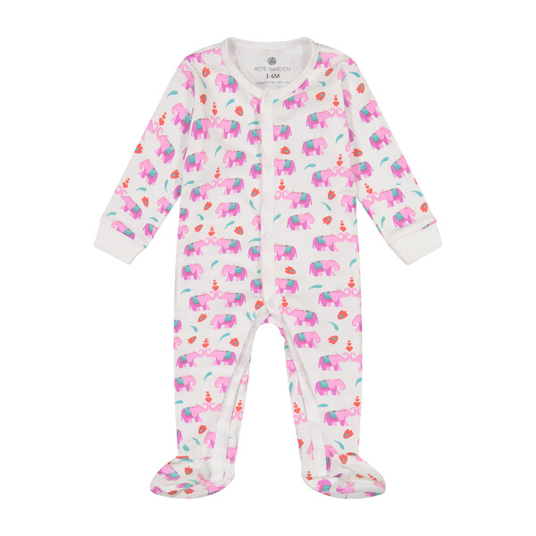 Casey Infant Pajama Suit, Love You More Pink - Ro's Garden Sleepwear ...